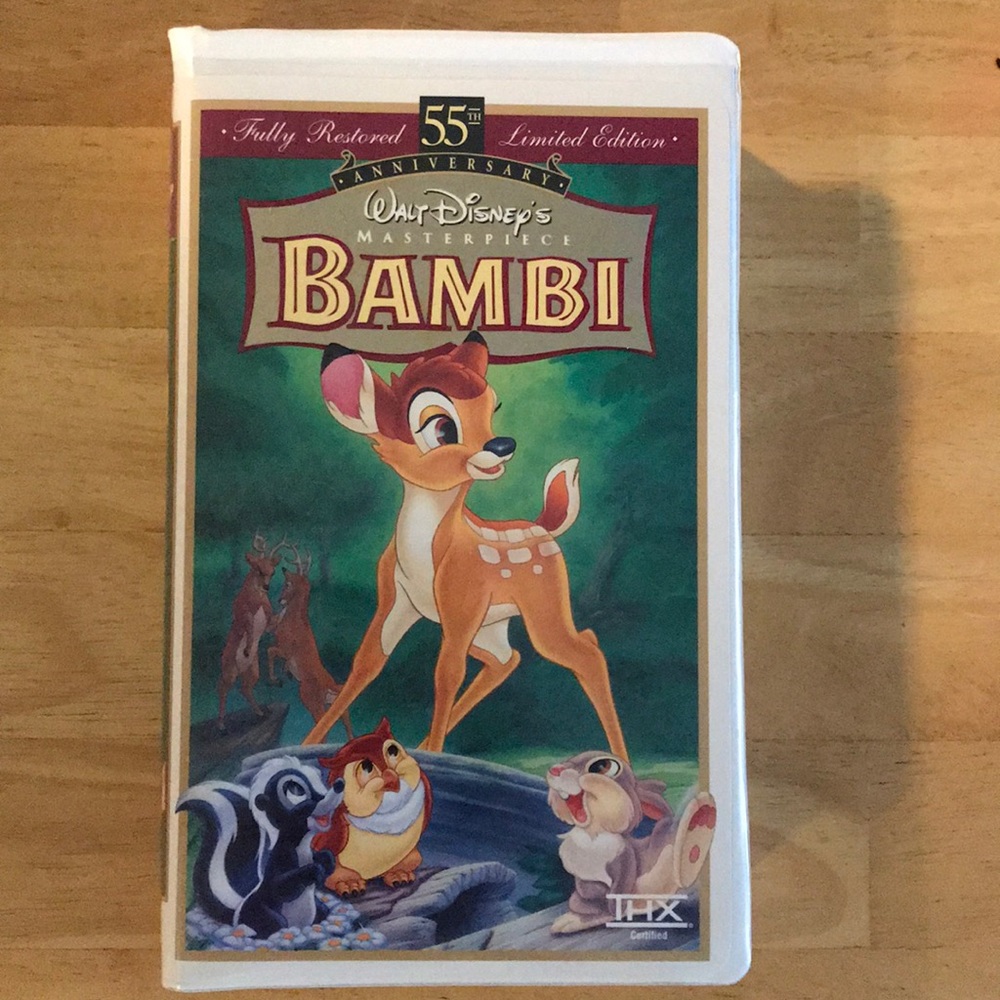 Disney Bambi 55th anniversary limited ed VHS